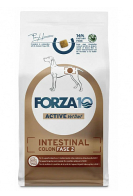Forza10 Active VetDiet INTESTINAL COLON FASE 2 all size сухой диетический корм для взрослых собак всех пород, для профилактики колитов, с рыбой