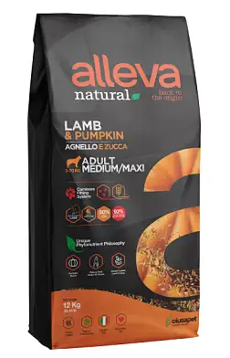 Alleva Natural Adult Lamb & Pumpkin Medium/Maxi сухой корм для взрослых собак средних и крупных пород с ягненком и тыквой
