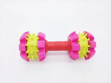 Homepet DENTAL игрушка для собак гантель с шипами TPR