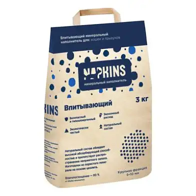 NAPKINS наполнитель для кошек впитывающий (крупная фракция)