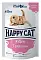 Happy cat влажный корм для котят телятина кусочки в желе (пауч)