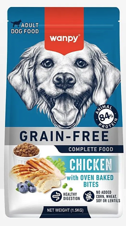 Купить wanpy dog сухой корм для взрослых собак с курицей