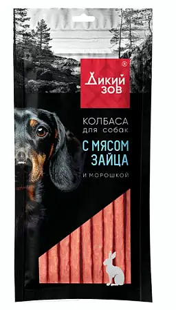 Купить titbit Дикий зов лакомство для взрослых собак колбаса с мясом зайца и морошкой