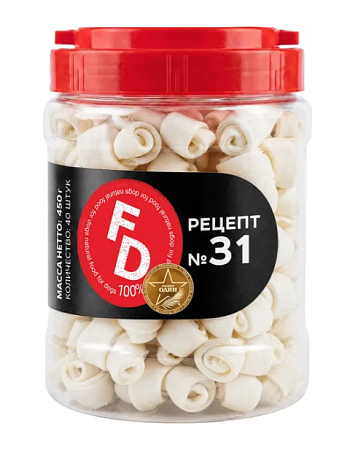 Купить for dоgs dental snack лакомство для собак рецепт №31 Кость узловая с кальцием белая