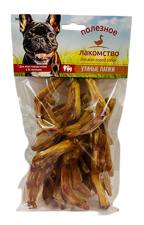 Купить svb-in лакомство для взрослых собак всех пород, утиные лапки