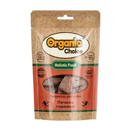 Купить organic Сhoice лакомство для собак печень говяжья