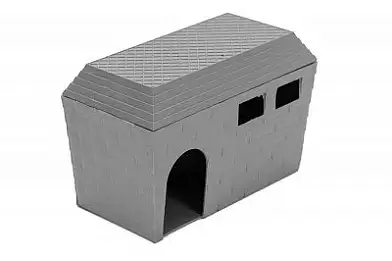 Homepet домик для грызунов пластиковый серый