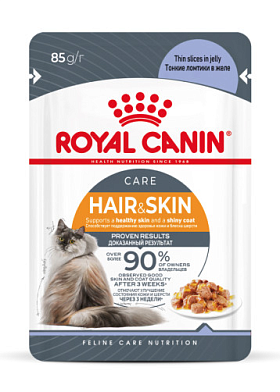 Royal Canin паучи rC Кусочки в желе для кошек 1-7 лет: идеальная кожа и шерсть