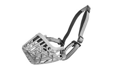 Yami-Yami амуниция пластиковый светоотражающий намордник для собак, цвет серебристый