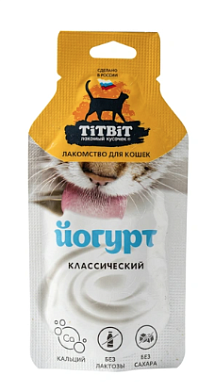 TITBIT Лакомство для кошек Йогурт классический