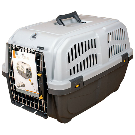 Купить mps переноска для собак и кошек skudo 2 с металлической дверцей с замком серая