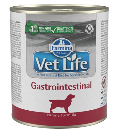 Купить farmina vet life dog gastrointestinal консервы для собак при нарушении пищеварения и всасывания в кишечнике