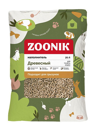 Купить Зооник древесный наполнитель для кошек