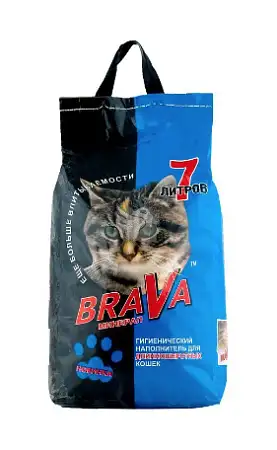Купить brava Минерал Наполнитель для длинношерстных кошек впитывающий минеральный