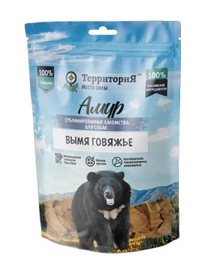 ТерриториЯ Амур лакомство сублимированное для собак Вымя говяжье